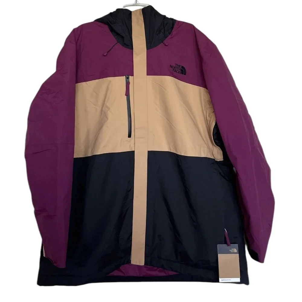 The North Face Ski Jacket Mens‎ Size XXL Colorblock Snowboarding Hooded Coat